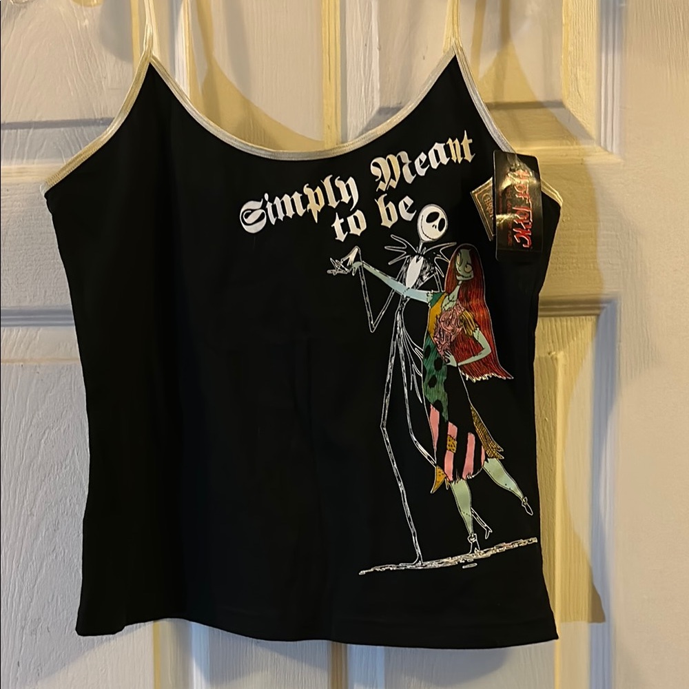 NWT Nightmare Before Christmas “Simply Meant to be” Graphic Women's tank top